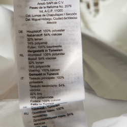 Pre Owned Sandro White Embroidered Lace Midi Dress L