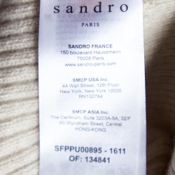 Pre Owned Sandro Beige Wool V-Neck Tank Top S