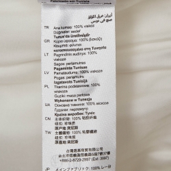 Pre Owned Sandro Off-White Satin Pleated Blouse S