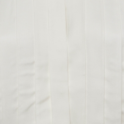 Pre Owned Sandro Off-White Satin Pleated Blouse S