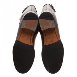 Pre Owned Santoni Burgundy Leather High Boots Size 37.5