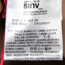 Pre Owned See by Chloe Brown Leather High Waisted Pants L