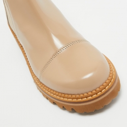 Pre Owned See by Chloe Pink Leather Ankle Boots Size 40