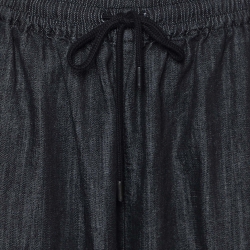 See by Chloe Black Denim Wide Leg Trousers M