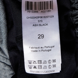 See by Chloe Black Denim Wide Leg Trousers M