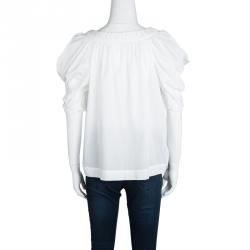 Pre Owned توب سي باي كلوي تريكو قطن أبيض M