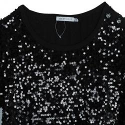 Pre Owned See by Chloe Black Sequin Dress S