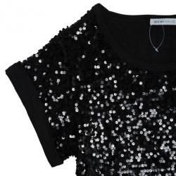 Pre Owned See by Chloe Black Sequin Dress S