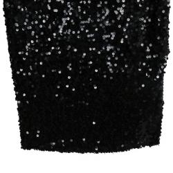 Pre Owned See by Chloe Black Sequin Dress S