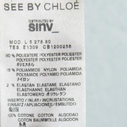 Pre Owned See by Chloe Black Sequin Dress S