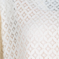 Pre Owned See by Chloe Cream Boat Neck Floral Lace Top M