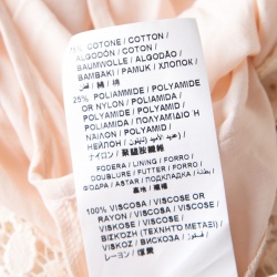 Pre Owned See by Chloe Cream Boat Neck Floral Lace Top M