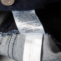 Pre Owned See By Chloe Indigo Lace Detail Dark Wash Denim Jumpsuit S