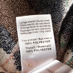 Pre Owned بلوزة سي باي كلوي مطبوع تجريدي واسع جورجيت متعدد الألوان M