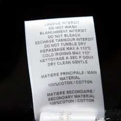 Pre Owned See by Chloe Black Cotton Scallop Hem Dress S