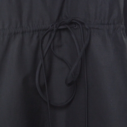 Pre Owned See by Chloe Black Cotton Scallop Hem Dress S