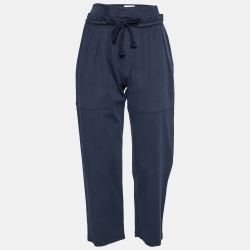 Pre Owned See by Chloe Navy Blue Straight Leg Cargo Pants M