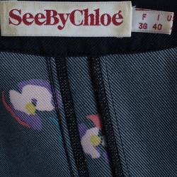 Pre Owned See by Chloe Long Sleeve Floral Print Romper S