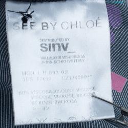 Pre Owned See by Chloe Long Sleeve Floral Print Romper S