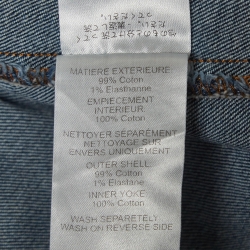 مملوكة مسبقًا See by Chloe Blue Denim Buttoned Front Pleated Blouse M