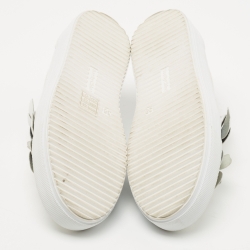 Pre Owned See by Chloe White Leather Low Top Sneakers Size 38