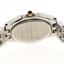 Pre Owned Seiko Mother of Pearl Two Tone Stainless Steel Women's Wristwatch 20 mm