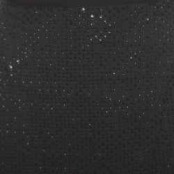 Pre Owned Self Portrait Black Sequined Wrap Front Midi Skirt M