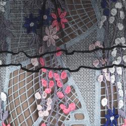 Pre Owned فستان ميني سيلف بورتريه تطريز مورد متعدد الألوان  S