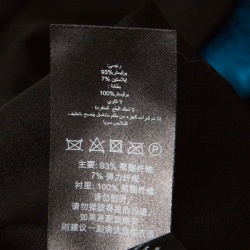 Pre Owned Self Portrait Peacock Blue Velvet Tailored Blazer S