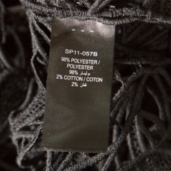 مملوكة مسبق ًا Self Portrait Black Vine Guipure Sheer Lace Blouse M