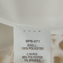 مملوكة مسبقًا Self-Portrait White Crochet Knit Midi Dress M