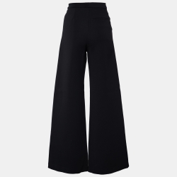 Pre Owned Self-Portrait Black Wide Leg Pants S