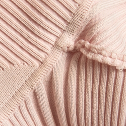 Pre Owned Self-Portrait Pink Viscose Rib Knit Midi Dress S