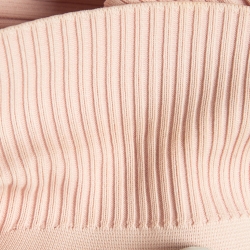 Pre Owned Self-Portrait Pink Viscose Rib Knit Midi Dress S