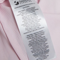 Pre Owned Self-Portrait Pink Floral Print Satin Tiered Plisse Midi Dress M