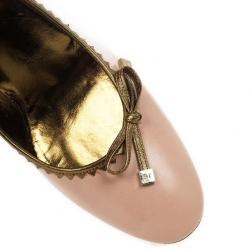 Pre Owned Sergio Rossi Pink Leather Bow Pumps Size 40