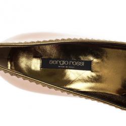 Pre Owned Sergio Rossi Pink Leather Bow Pumps Size 40