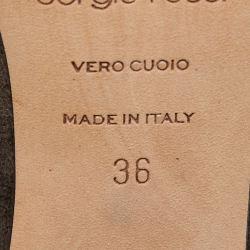 Pre Owned Gianvito Rossi Grey Suede Pointed Toe Pumps Size 36