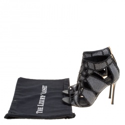 مملوكة مسبقًا صندل سرجيو روسي قصة جلد ورافيا مغزول مونوكروم مقاس 36