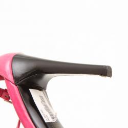 Pre Owned Sergio Rossi Pink Patent High Heel Sandals Size 39