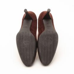Pre Owned Sergio Rossi Brown Suede Pumps Size 40.5