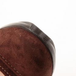 Pre Owned Sergio Rossi Brown Suede Pumps Size 40.5