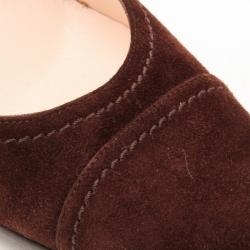 Pre Owned Sergio Rossi Brown Suede Pumps Size 40.5