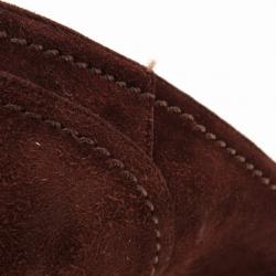 Pre Owned Sergio Rossi Brown Suede Pumps Size 40.5