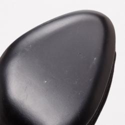 Pre Owned Sergio Rossi Black Suede and Blue Patent Peep Toe Pumps Size 36.5