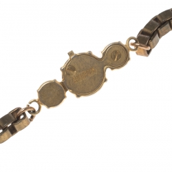 مملوكة مسبقًا قلادة شروق مزخرفة كريستال متعدد الألوان ذهبية اللون