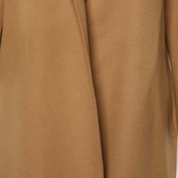 S'Max Mara Camel Brown Wool Belted Coat XS