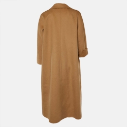 S'Max Mara Camel Brown Wool Belted Coat XS