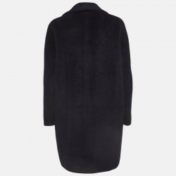   S'Max Mara Navy Blue Wool Blend Double Breasted Coat S
