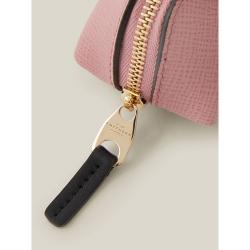 Pre Owned Smythson Pink Panama Leather Pencil Case